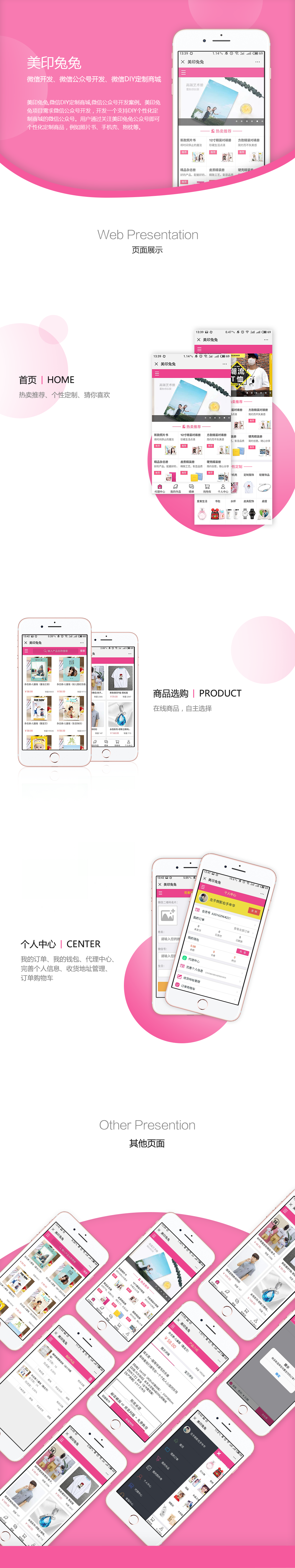 微信DIY定制商城項目詳情